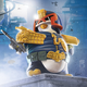 Illustration for article titled A Penguin Cosplaying As Judge Dredd Is An Actual Toy You Can Buy